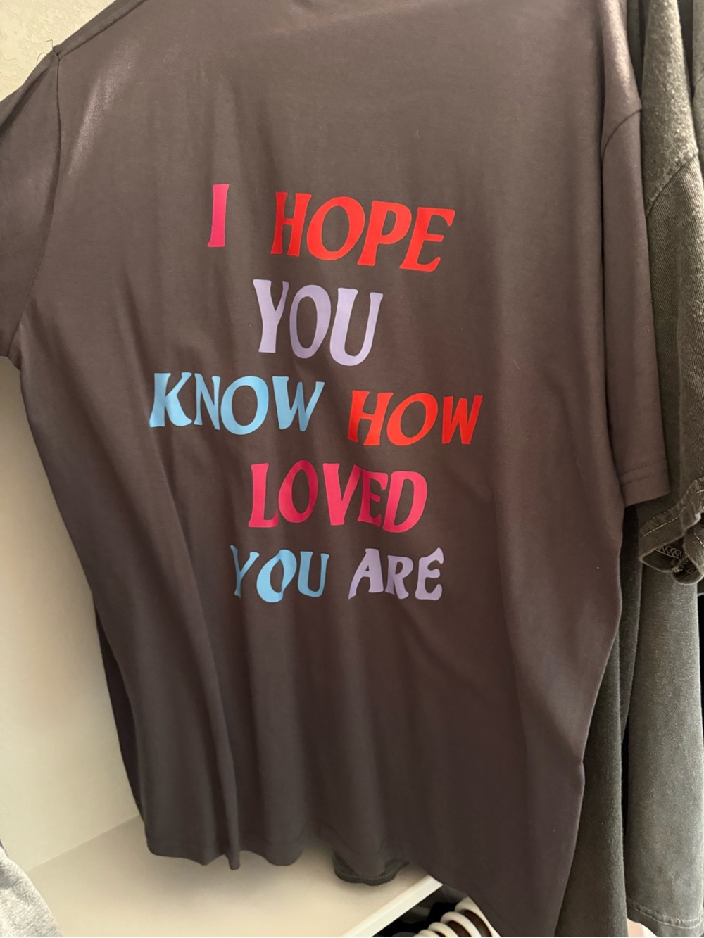 Graphic Kids Tee - 'I Hope You Know How Loved You Are' - Black